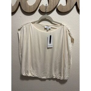 Nine West White Blouse Size L